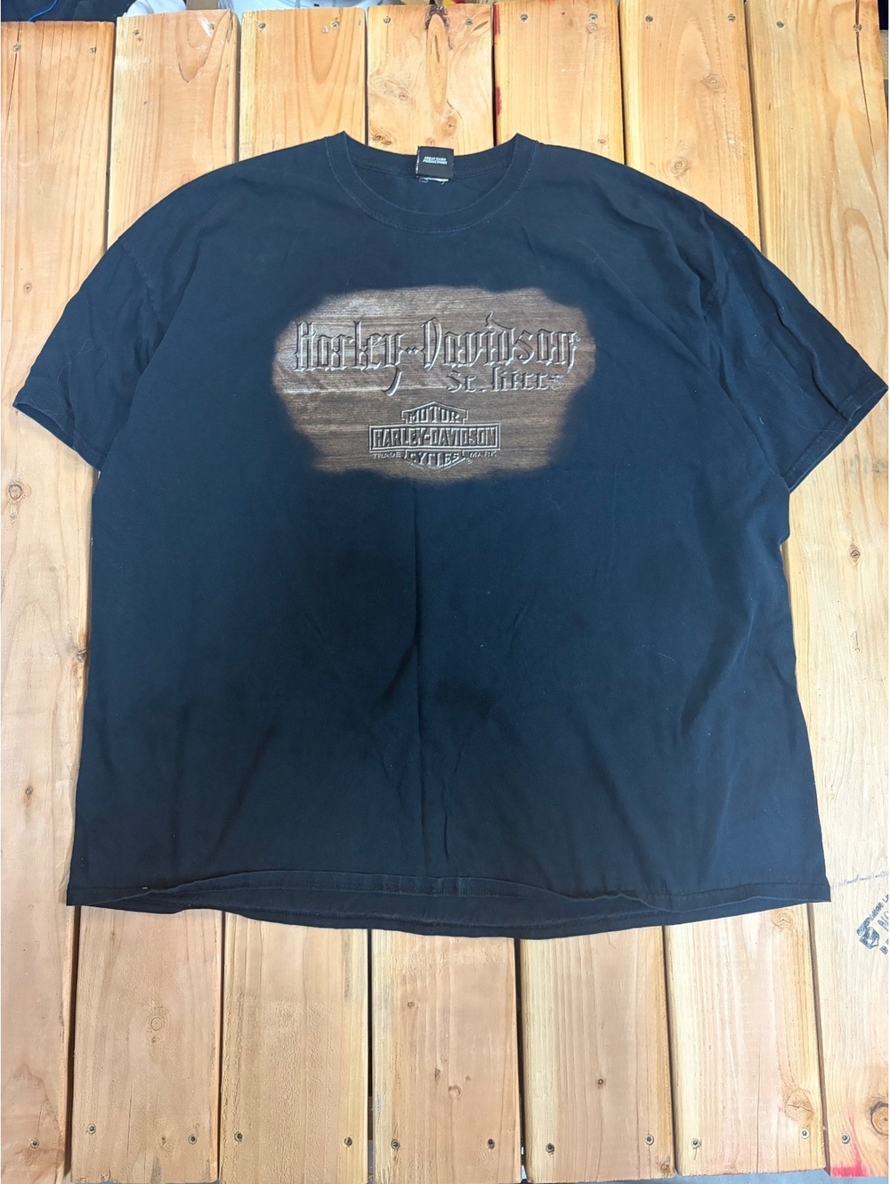 Harley-Davidson Black Graphic T-Shirt Ride The Hook St. Kitt